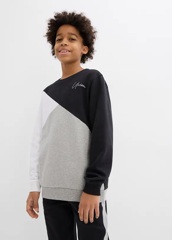 Sweatshirt med &oslash;kologisk bomull, Loose Fit, bonprix