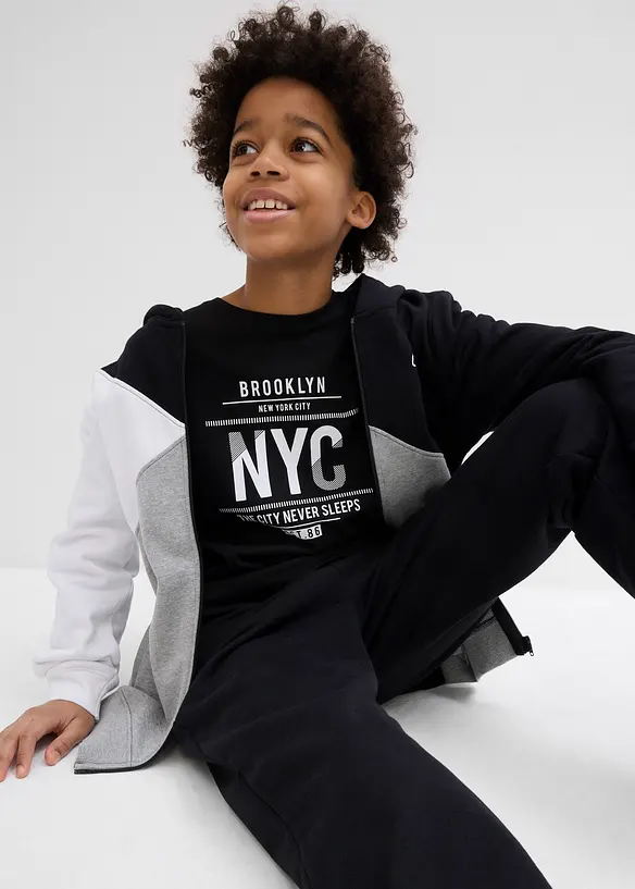 Langermet topp i ren &oslash;kologisk bomull, bonprix