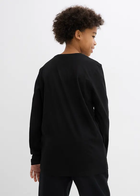 Langermet topp i ren &oslash;kologisk bomull, bonprix