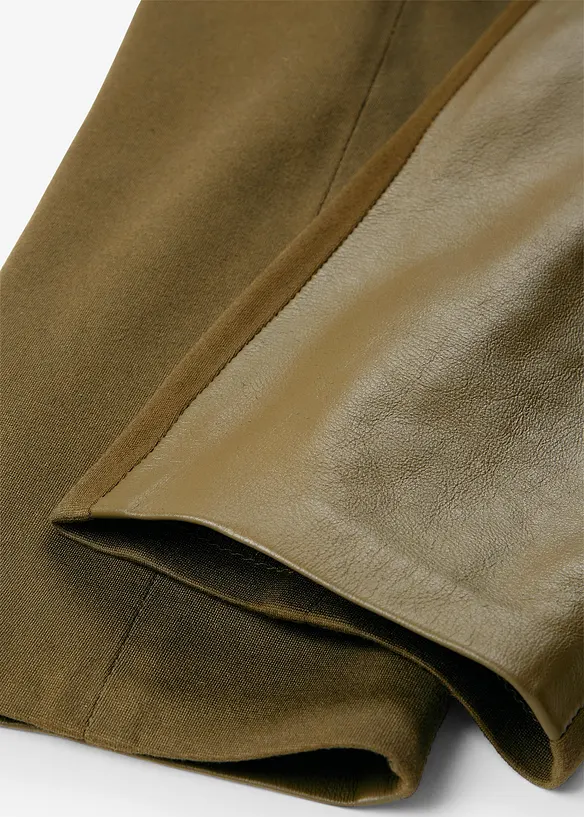 Skinnleggings i lammenappa med elastisk innfelling, bonprix