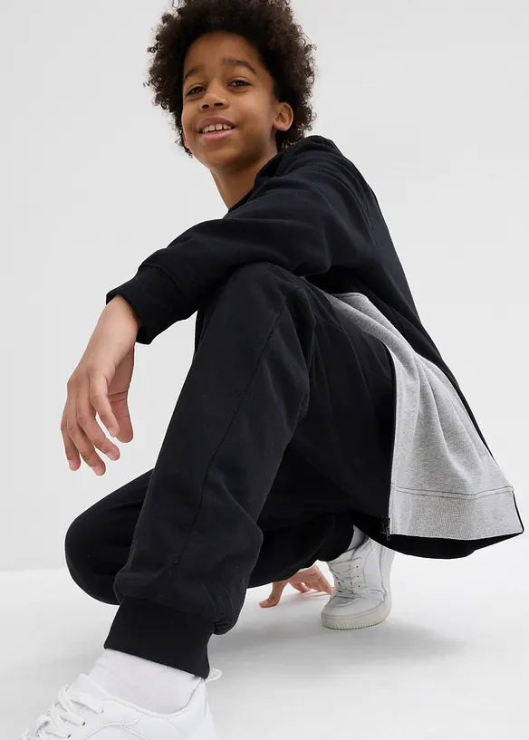 Joggebukse i myk bomullsmiks, bonprix