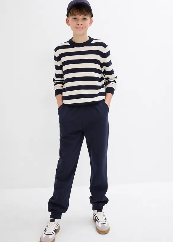 Joggebukse i myk bomullsmiks, bonprix