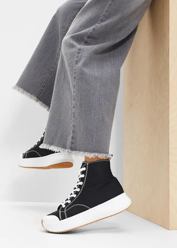 Ankelh&oslash;ye plat&aring;sneakers, bonprix