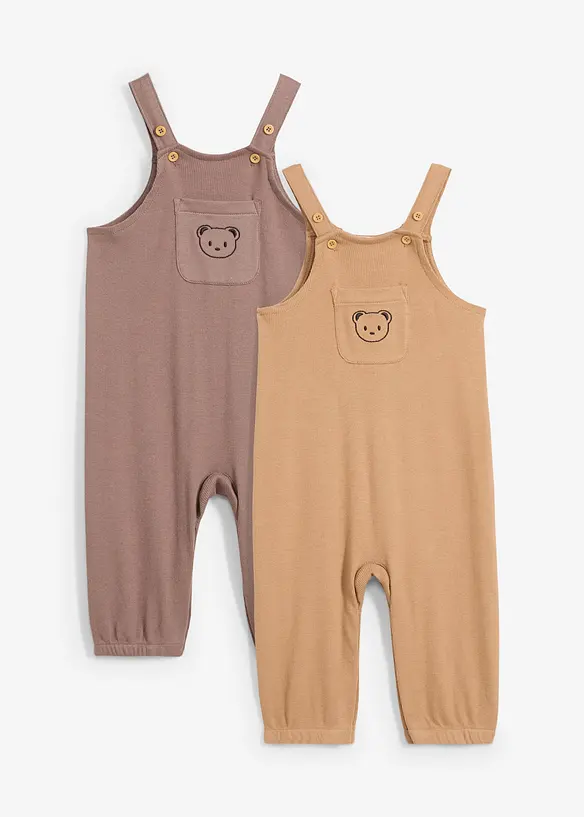 Baby-selebukse i &oslash;kologisk bomull (2-pack), bonprix