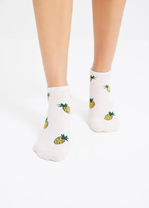 Sneakerssokker med &oslash;kologisk bomull (6-pack), bonprix