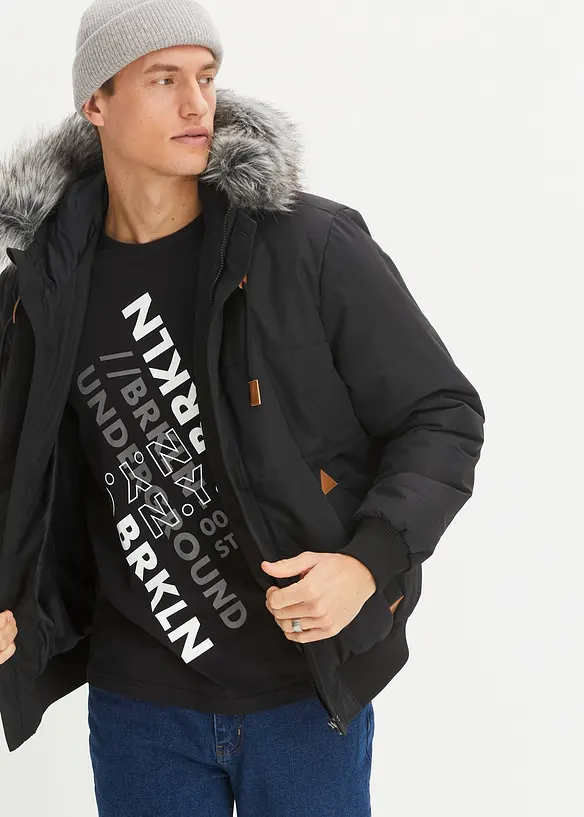 Langermet shirt i 100% &oslash;kologisk bomull, bonprix