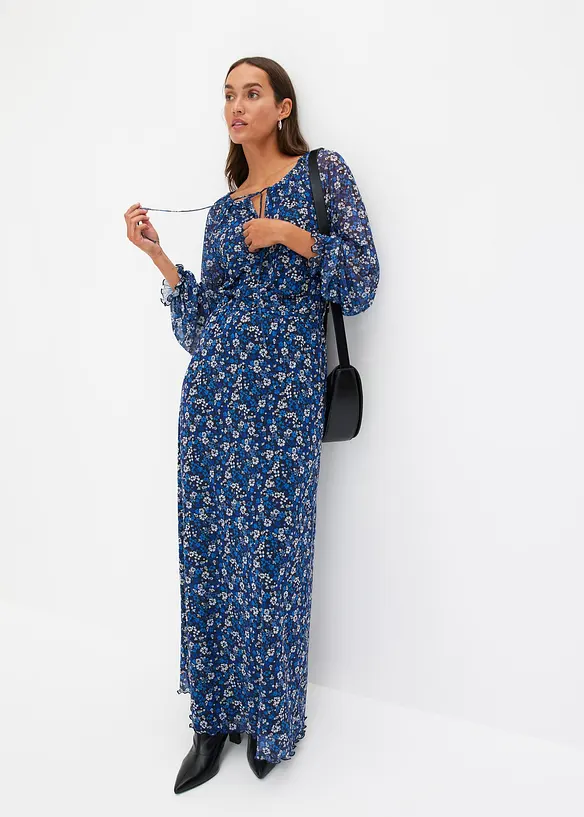 Maxikjole i mesh, bonprix