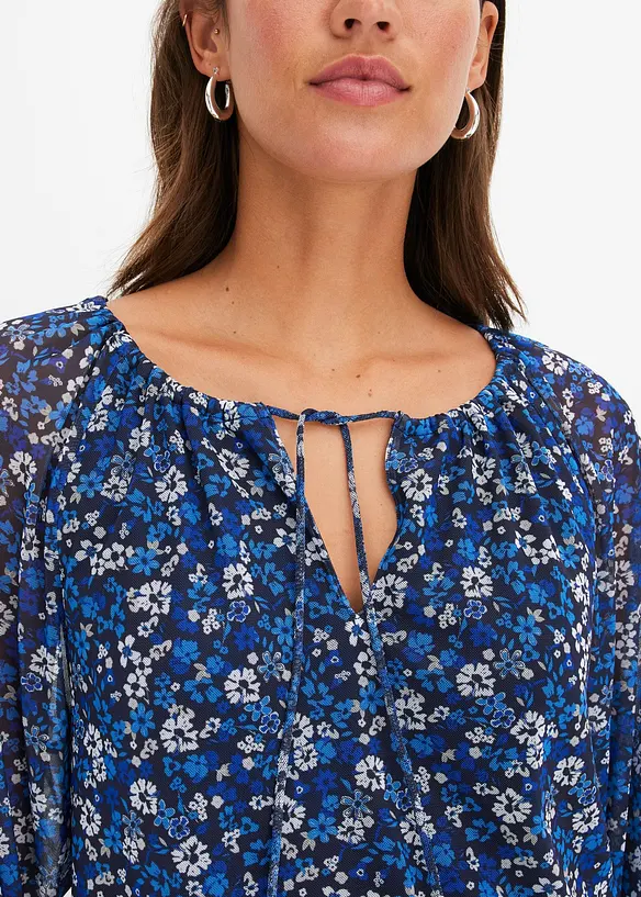 Maxikjole i mesh, bonprix