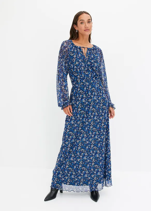 Maxikjole i mesh, bonprix