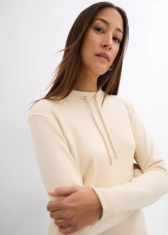 Sweatshirt med snøring, bonprix