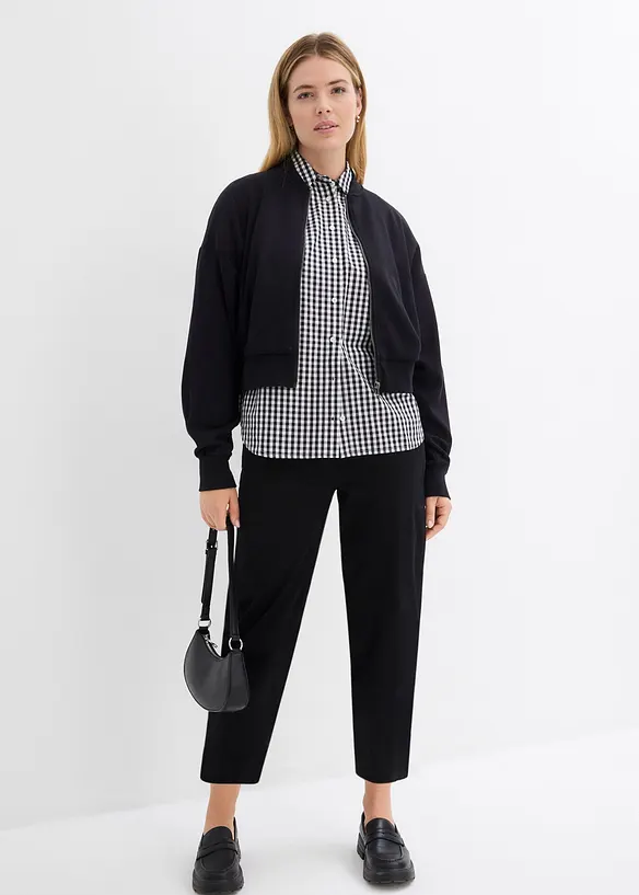 Pull on-bukse i bomullsmiks, bonprix