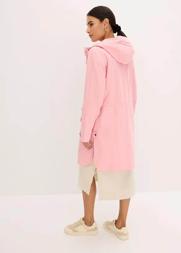 Lang parkas med hette, bonprix