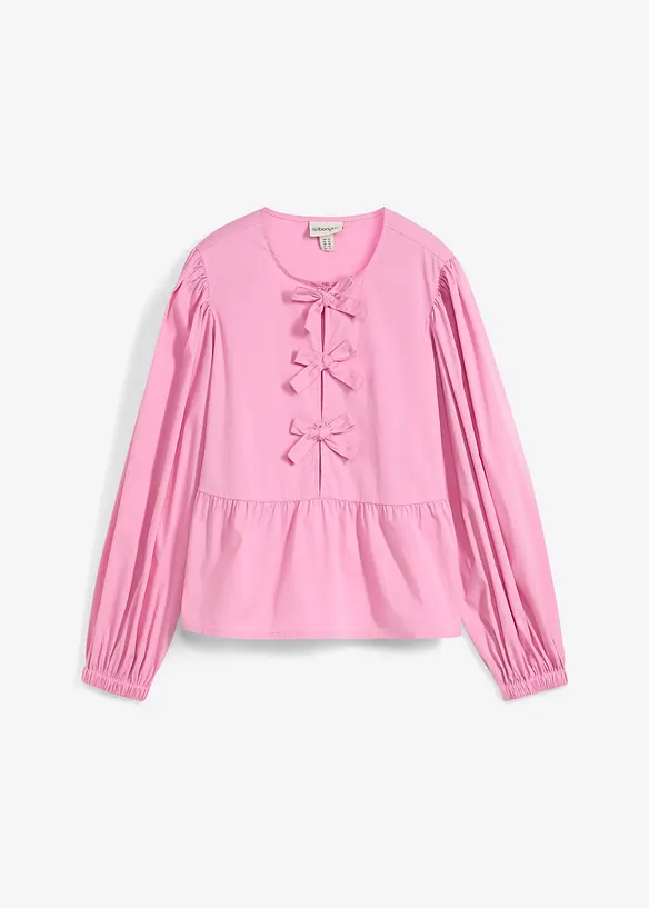 Bluse med sløyfedetaljer, bonprix
