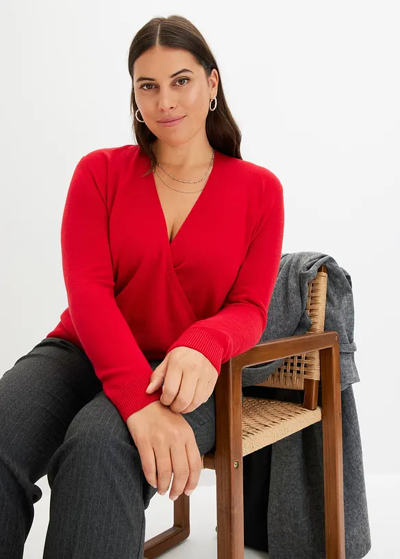 Genser i omslagsmodell, bonprix