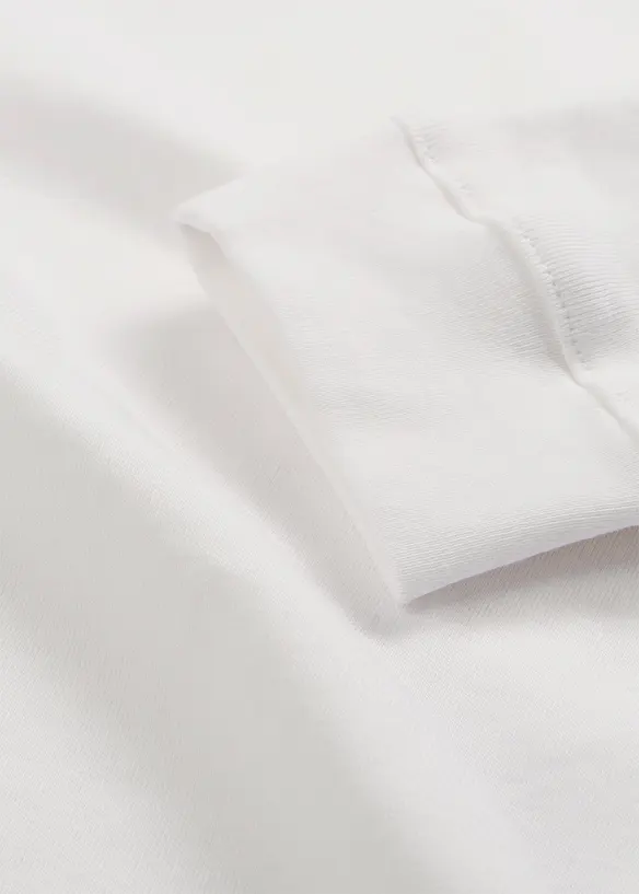 Langermet topp i 100% økologisk bomull, bonprix