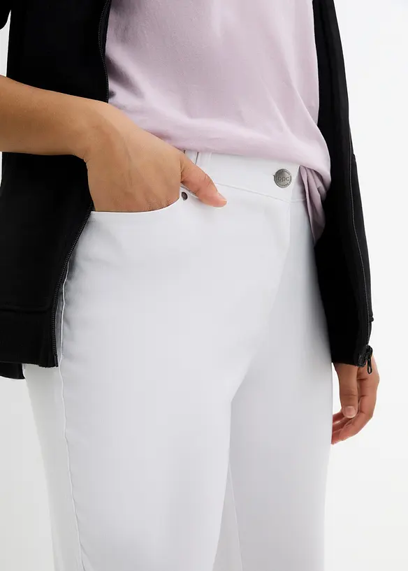Bukse i bengalin med stretch og komfortlinning, Straight, bonprix