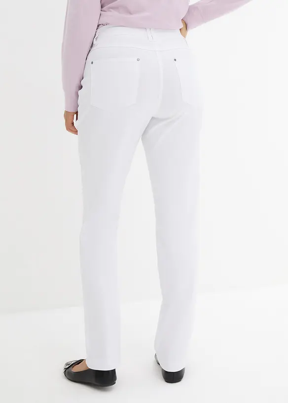 Bukse i bengalin med stretch og komfortlinning, Straight, bonprix