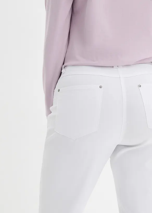 Bukse i bengalin med stretch og komfortlinning, Straight, bonprix