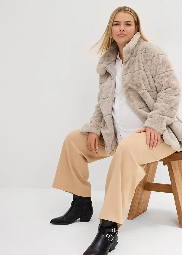 Mammajakke i fuskepels, bonprix