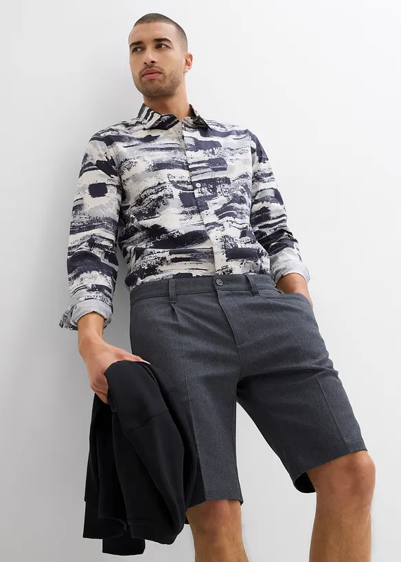 Chino-bermudashorts med buksepress, Relaxed Fit, bonprix