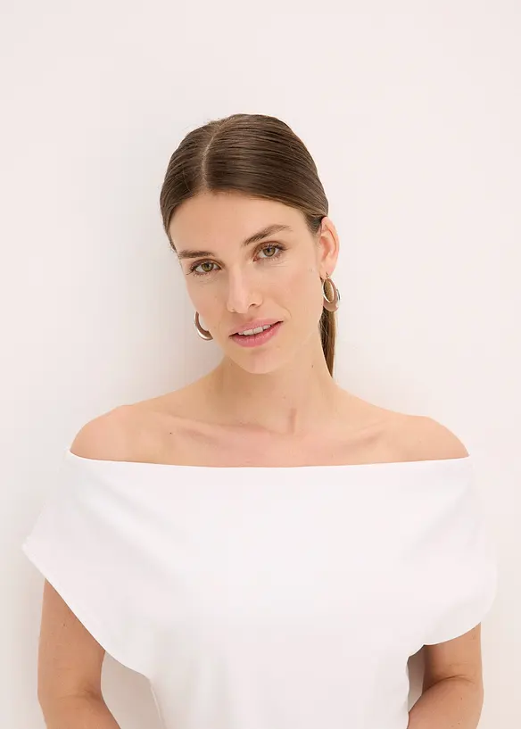 Off shoulder-topp i økologisk bomull, bonprix