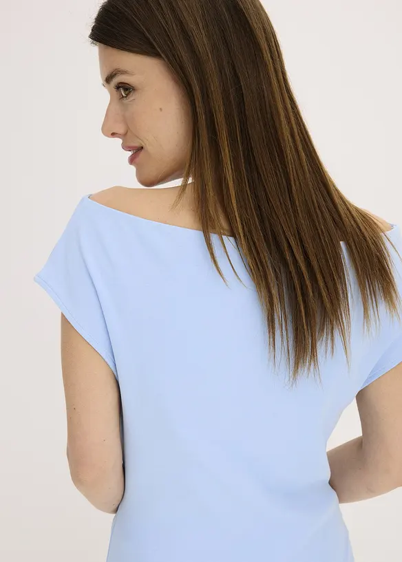 Off shoulder-topp i økologisk bomull, bonprix