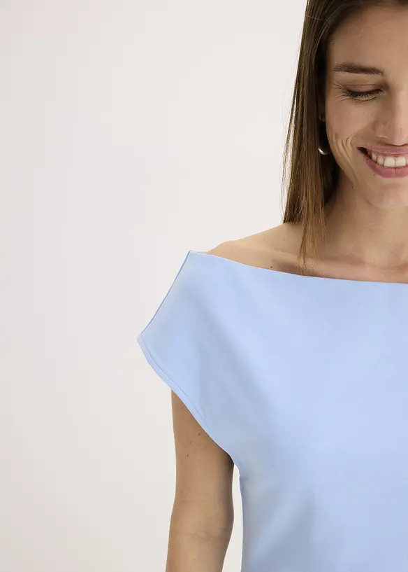 Off shoulder-topp i økologisk bomull, bonprix