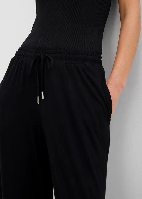 Trikotbukse i lett viskose, bonprix