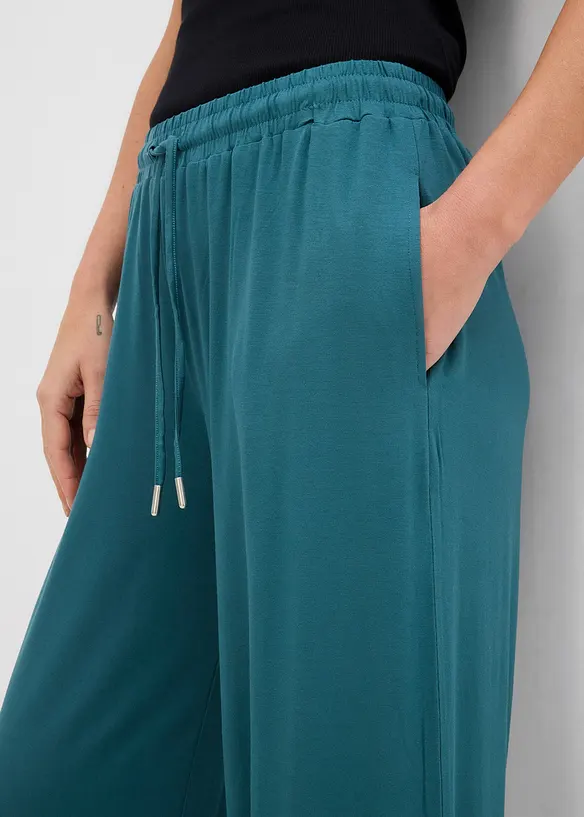 Trikotbukse i lett viskose, bonprix