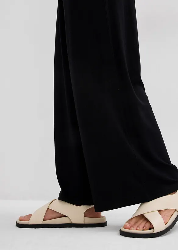 Trikotbukse i lett viskose, bonprix