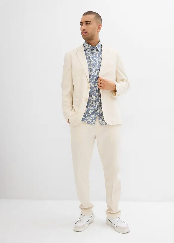 Kortermet skjorte i &oslash;kologisk bomull, bonprix