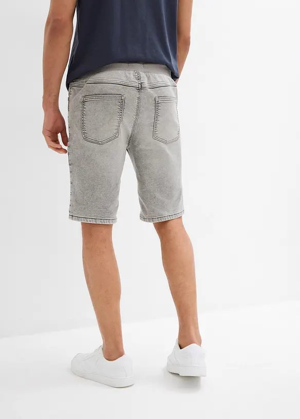 Pull on-bermudashorts i denim med stretch, Regular Fit, bonprix