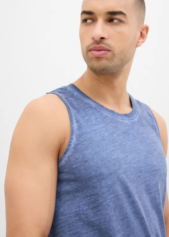 Singlet i vasket materiale, bonprix