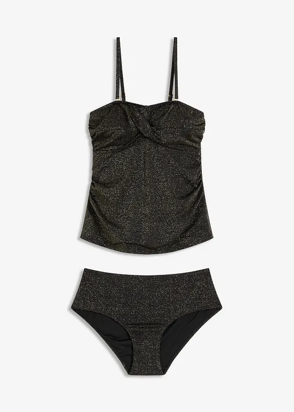 Tankini med glansgarn (2-delt sett), bonprix