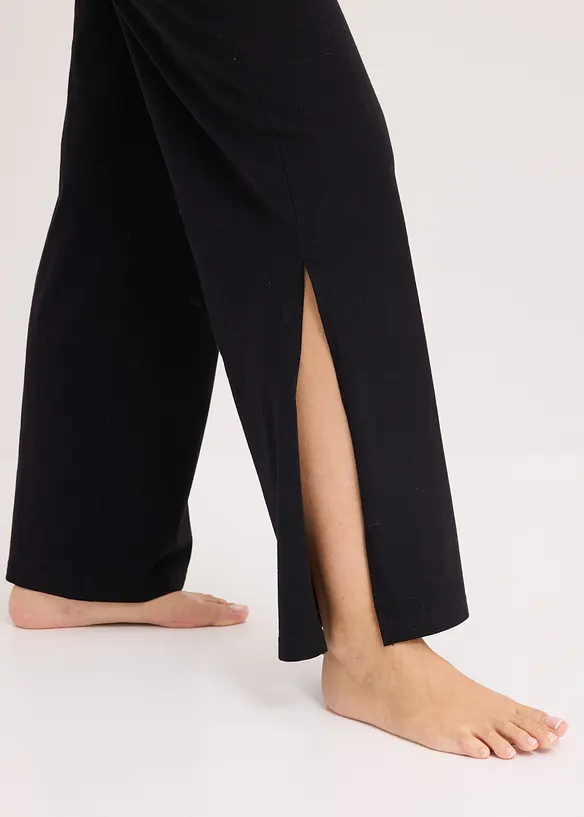 Loungewear-bukse med splitt i siden, bonprix