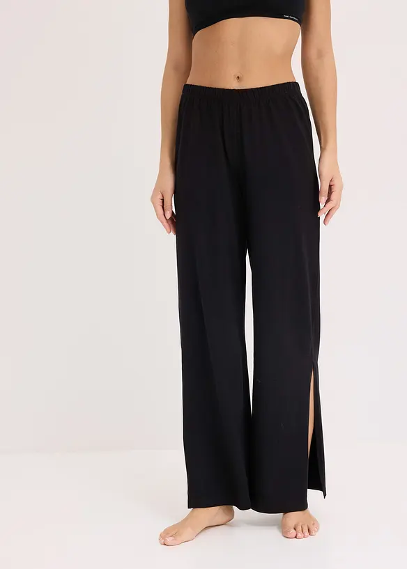 Loungewear-bukse med splitt i siden, bonprix
