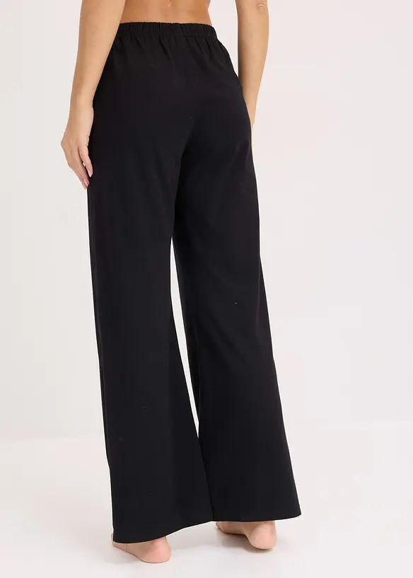Loungewear-bukse med splitt i siden, bonprix