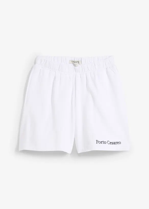 Sweatshorts med broderi, bonprix