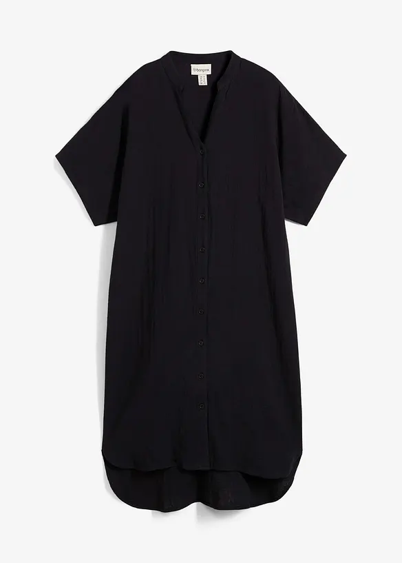 Skjortekjole i ren bomull, bonprix