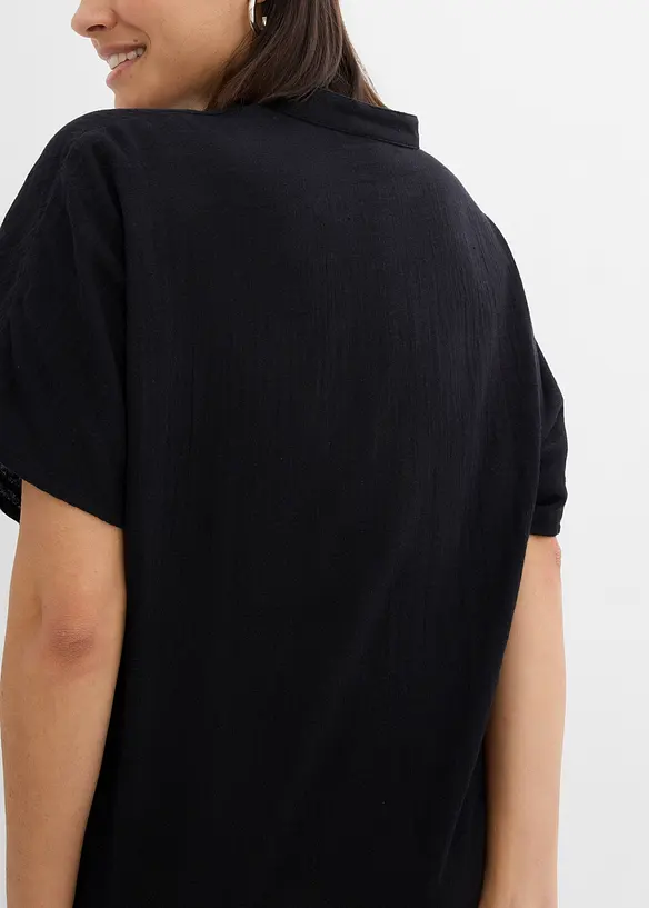 Skjortekjole i ren bomull, bonprix