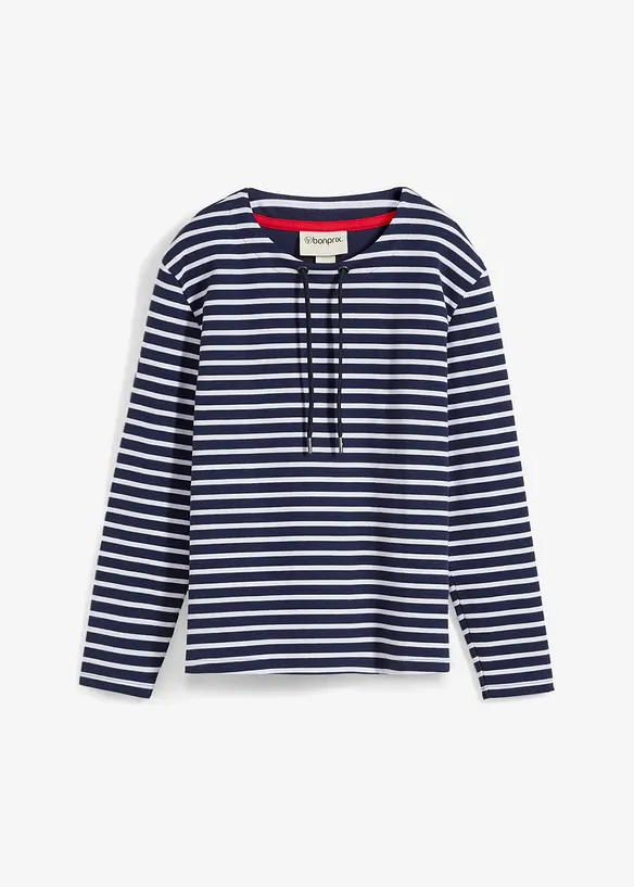 Sweatshirt i strukturmateriale, bonprix