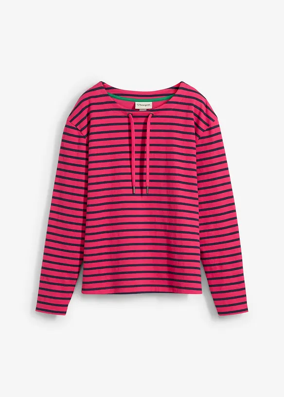 Sweatshirt i strukturmateriale, bonprix