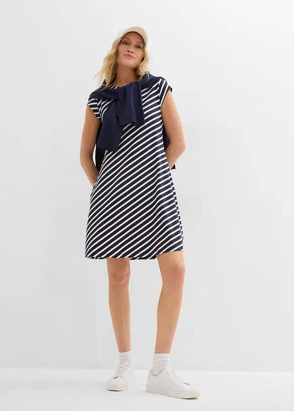 Jerseykjole i innsvingt modell, bonprix
