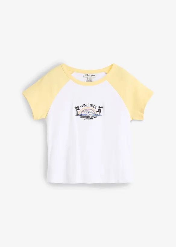T-skjorte med raglanermer, bonprix