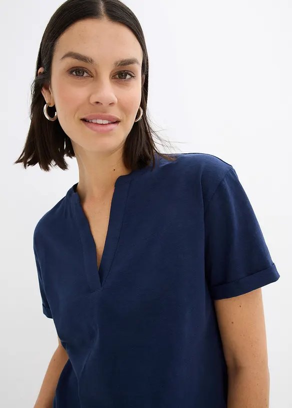 Trikot-tunika i &oslash;kologisk bomull, bonprix