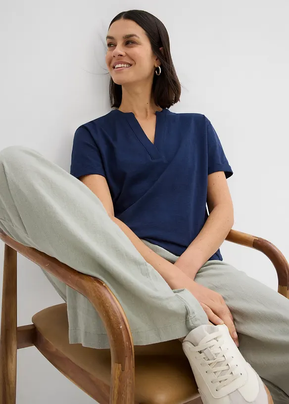 Trikot-tunika i &oslash;kologisk bomull, bonprix