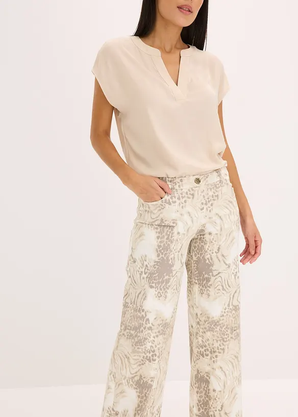 Twillbukse i vid modell, bonprix