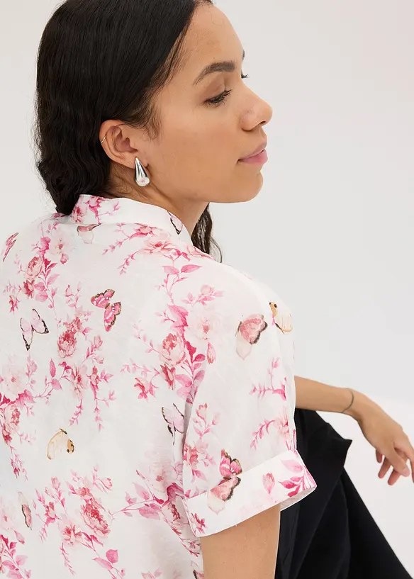 Mønstret bluse, bonprix