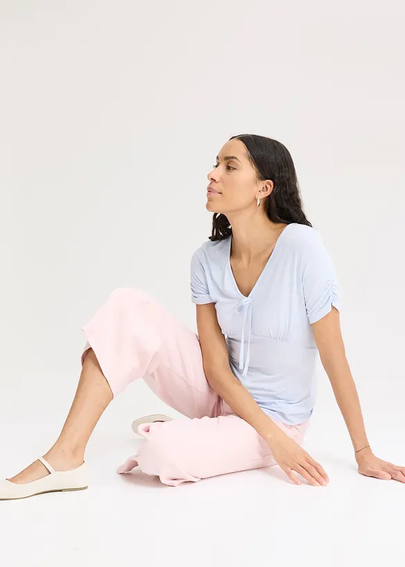 Topp med rynking, bonprix