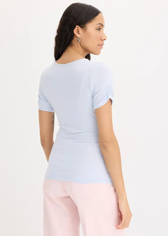 Topp med rynking, bonprix